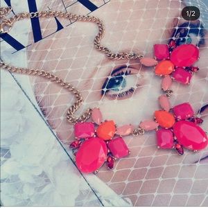 ✖️BaubleBar pink & orange necklace